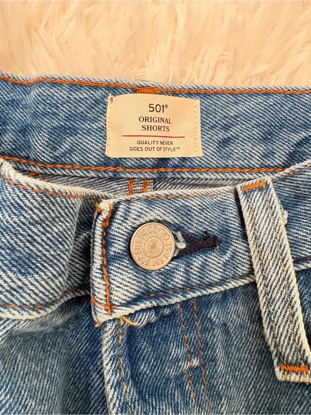 Levi’s Women 501 High-Rise Distressed Denim Shorts - w29
